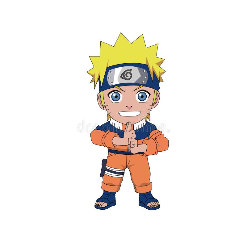 Uns Desenhos Animados Naruto Do Vetor Ilustração do Vetor - Ilustração de  cartoon, incêndio: 154865262