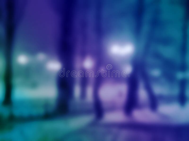 Unscharfes Bild eines Glättungswinterparks als Hintergrund stockfotografie