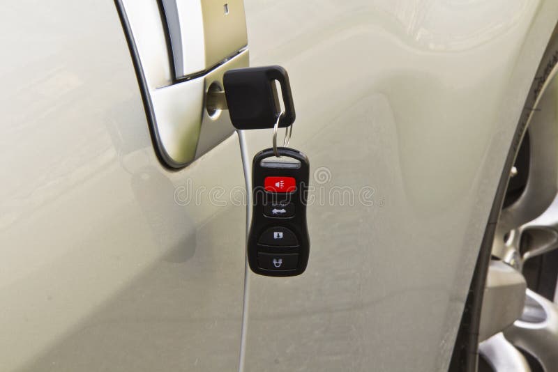 Car Key in Ignition Start Lock Stock Photo Image of switch, ignition