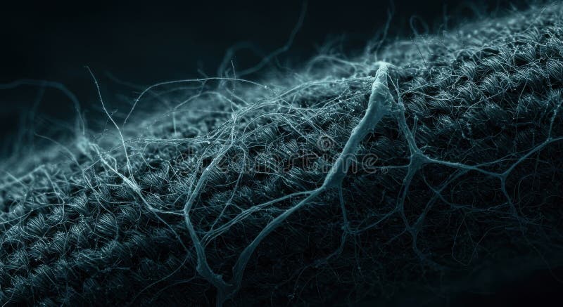 The Unseen Threat - Microfiber Pollution from Textiles royalty free illustration