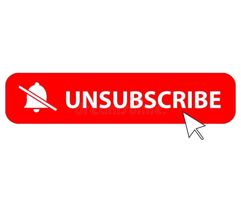 Unsubscribe icon on white background. flat style. text box unsubscribe button. unsubscribe symbols