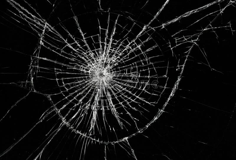 Gebrochenes Glas stockfoto. Bild von gebrochen, fenster