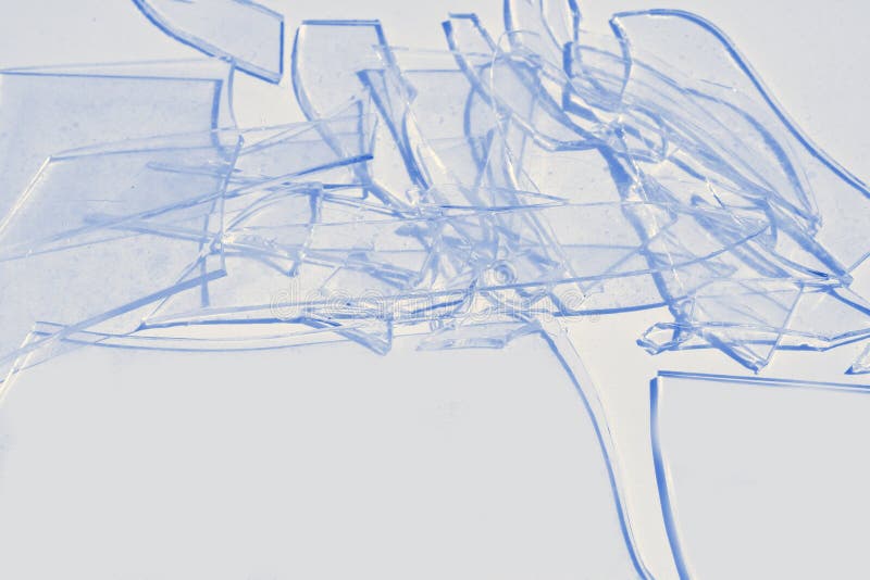 Unterbrochenes Glasblau lizenzfreie stockfotografie Unterbrochenes Glasblau lizenzfreie stockfotografie