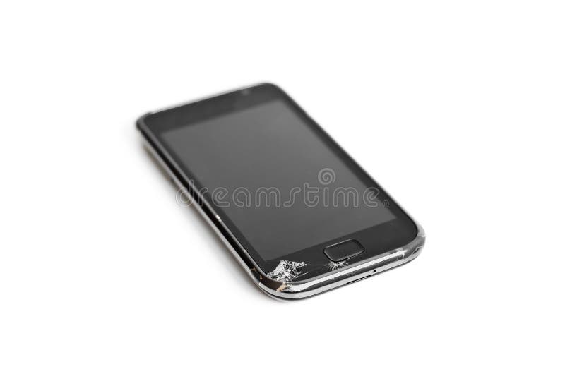 Unterbrochenes intelligentes Telefon lizenzfreie stockbilder Unterbrochenes intelligentes Telefon lizenzfreie stockbilder