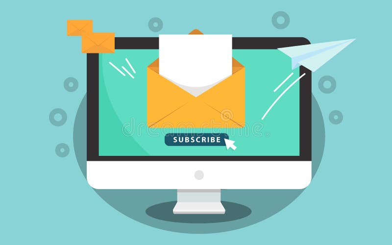 Unterzeichnen Sie für Newsletterkonzept Unterzeichnen Sie Knopf mit Cursor auf dem Bildschirm Öffnen Sie Mitteilung mit Dokument lizenzfreie abbildung Unterzeichnen Sie für Newsletterkonzept Unterzeichnen Sie Knopf mit Cursor auf dem Bildschirm Öffnen Sie Mitteilung mit Dokument lizenzfreie abbildung