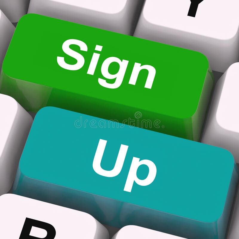 Sign Up Keys Meaning Registration And Membership. Sign Up Keys Meaning Registration And Membership
