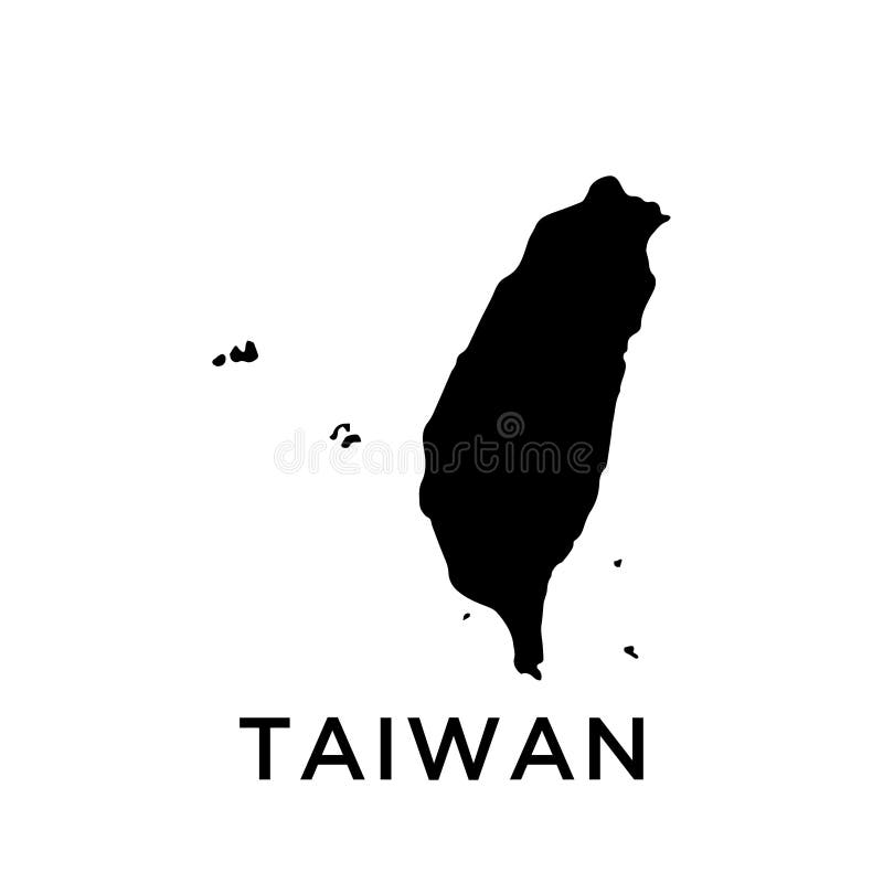 Taiwan Map Icon Vector Trendy Stock Vector Illustration 