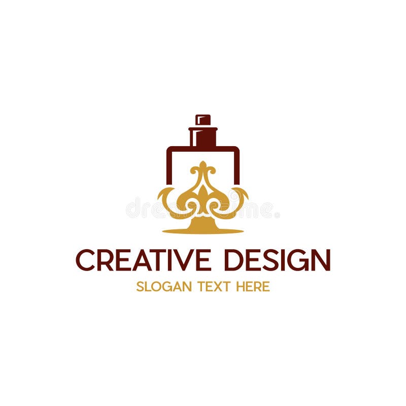 Perfume Ornament Luxury Aromatic Objective Business Logo Stock Vector