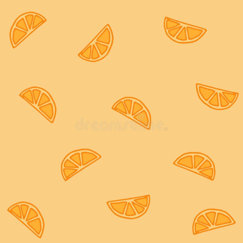 Orange Fruit Icon, Slice of Orange Fruit. Orange Background. Hand Drawn  Vector. Sweet and Fresh Fruit. Cartoon Style Stock Illustration -  Illustration of citrus, food: 215480454