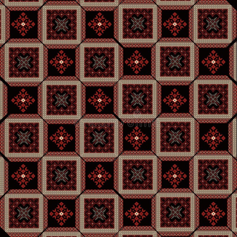 African ethnic Fabric Pattern: in Ancient Egyptian Style for Textile Industry royalty free stock photo