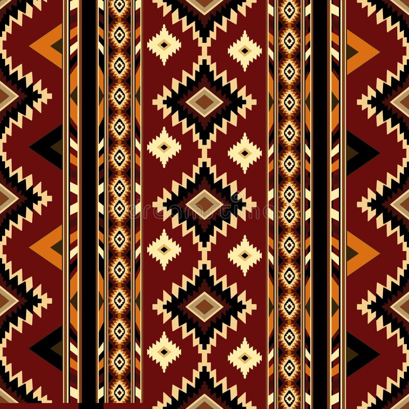 African ethnic tribal fabric patterns featuring geometric royalty free illustration