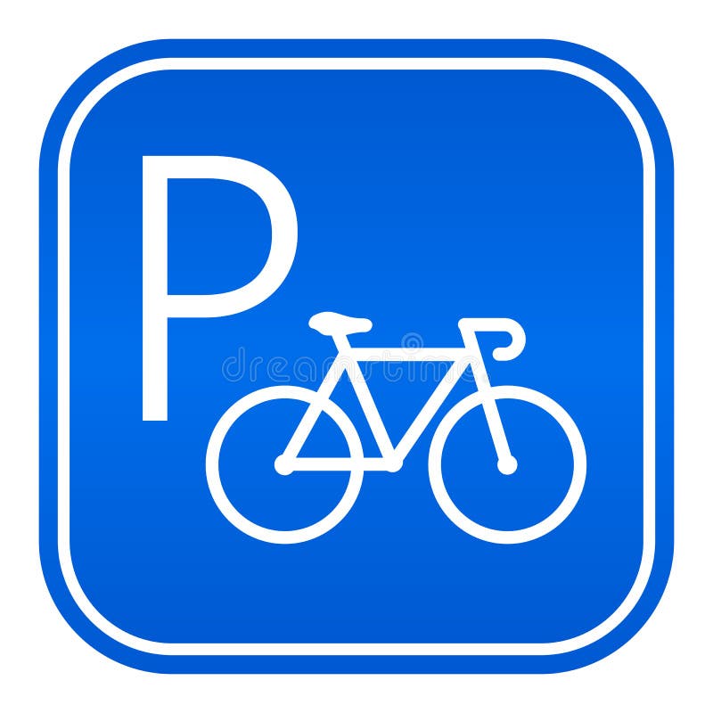 Bicycle Parking Symbol Sign, Vector Illustration, Isolate on White