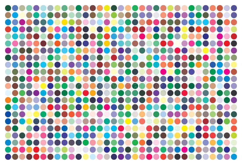 Vector color palette. 726 different colors. royalty free illustration