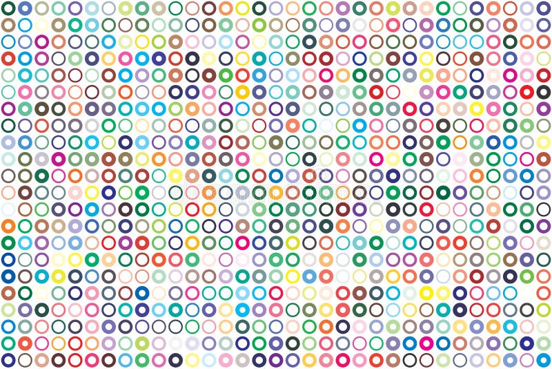 Vector color palette. 726 different colors. stock illustration