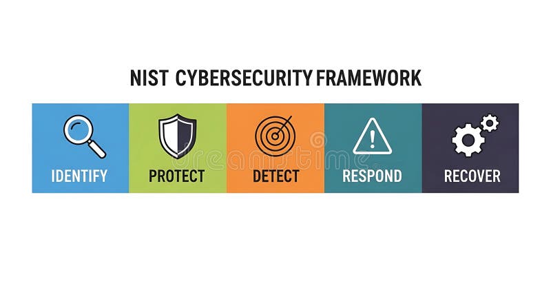 NIST Cybersecurity Framework Banner Vector Illustration vector illustration