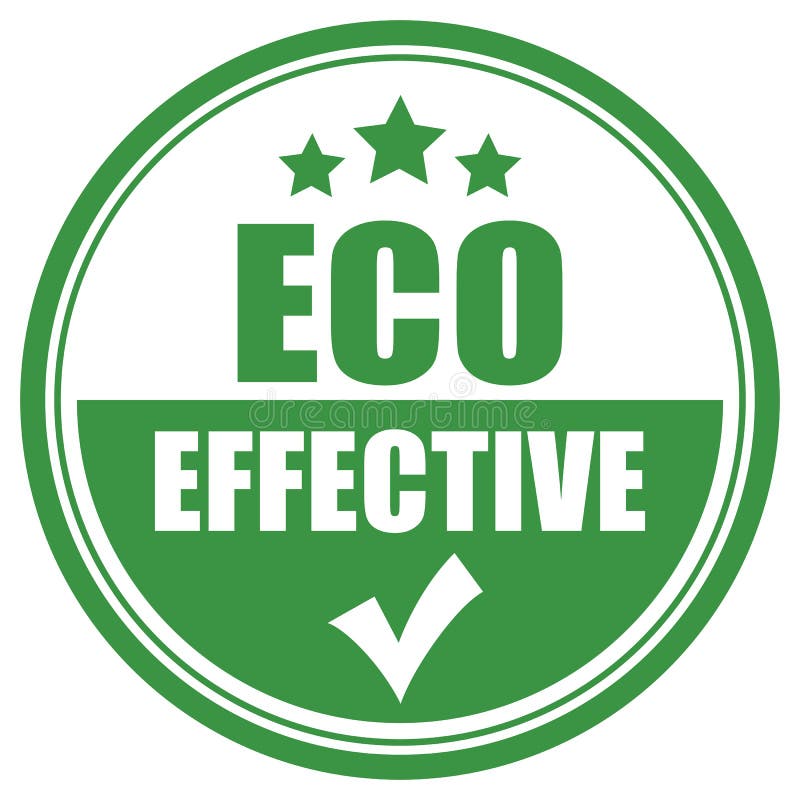 Eco effective vector icon