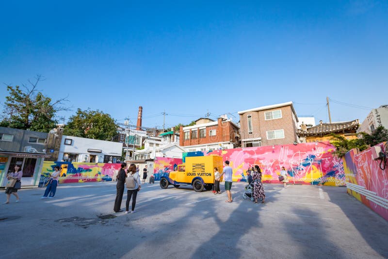 Untitled Tourists And Many Stores At Samcheong Street On Ju Editorial Stock Image - Image of ...