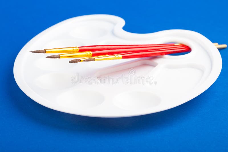 Unused painting brushes stock photo. Image of artist 54572736