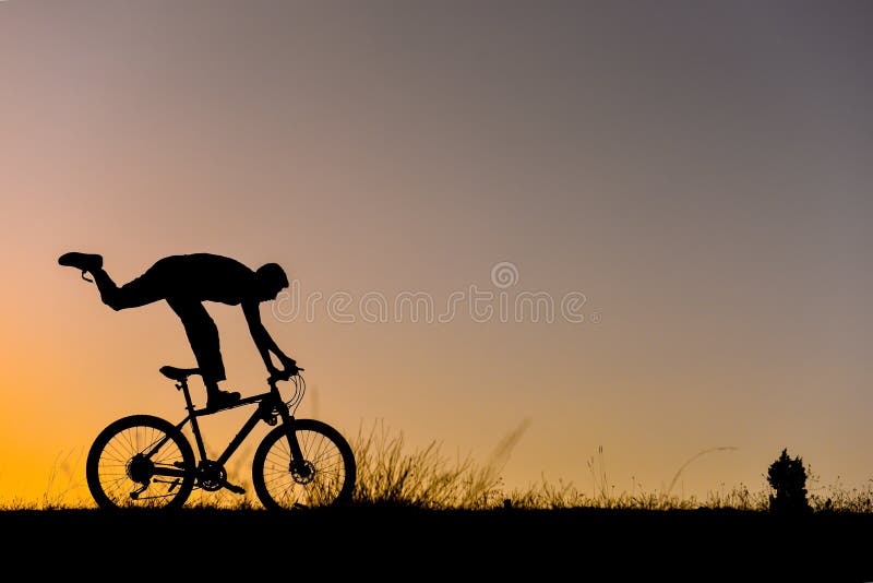 Bike ride in the forest stock image. Image of healthy 100526249