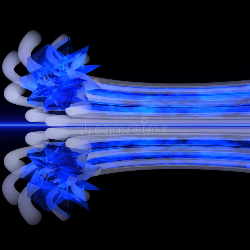 Unusual light fiber stock illustration