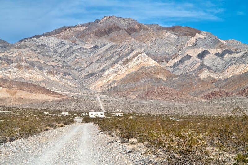 Unusual mountain patterns, Beatty, Nevada