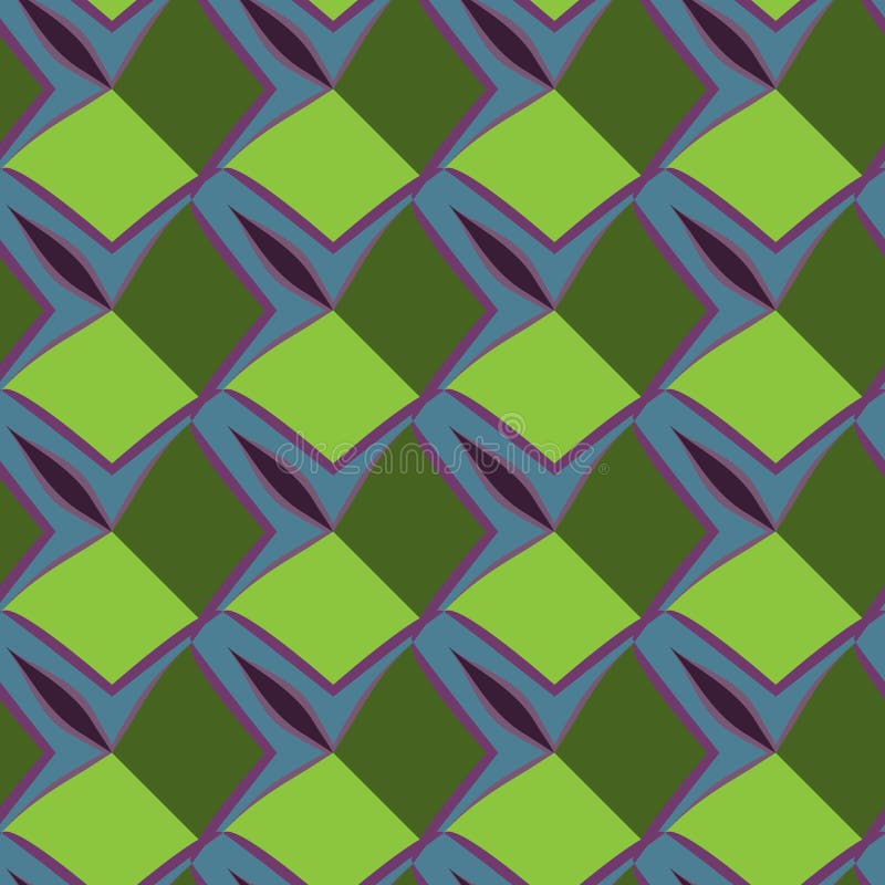 Unusual and simple abstract geometric pattern, vector seamless