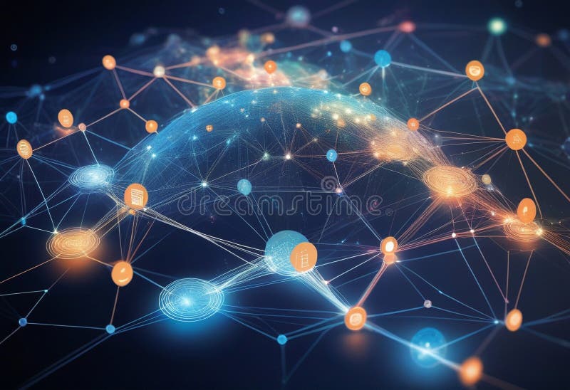 Unveiling the Global Network of Digital Business Stock Illustration ...