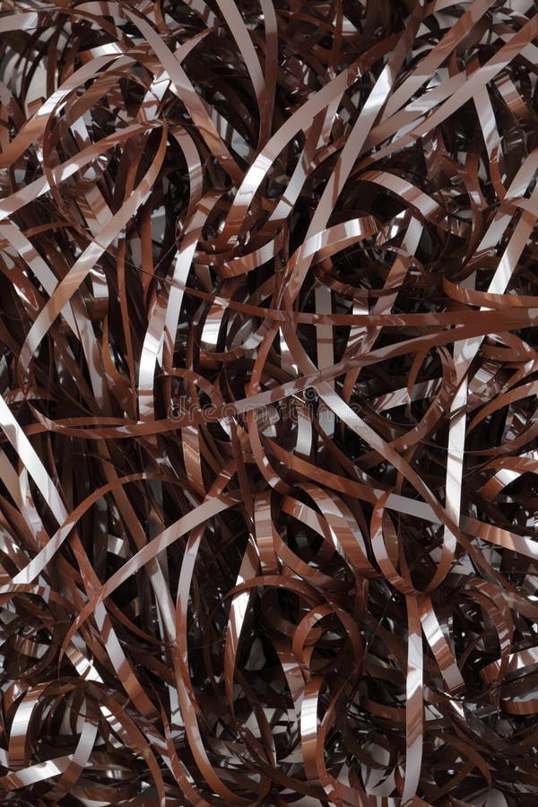 Unwound Cassette Tape stock photo. Image of layers, ribbons 5626756