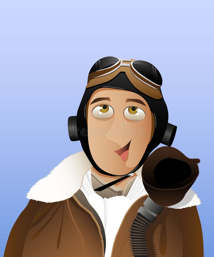 Uomini - pilota royalty illustrazione gratis Uomini - pilota royalty illustrazione gratis