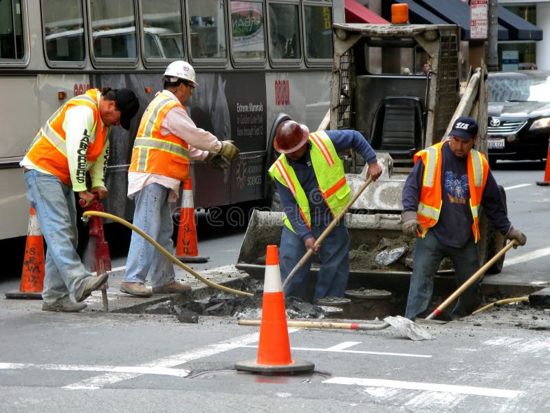 Four men at work san francisco. Four men at work san francisco