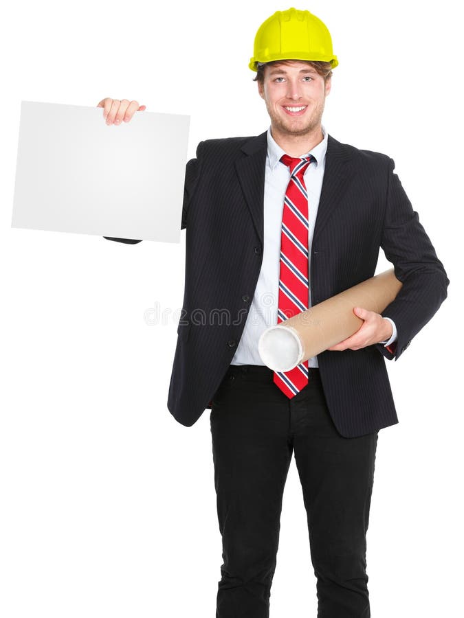Uomo architetto/dell'assistente tecnico immagine stock Uomo architetto/dell'assistente tecnico immagine stock