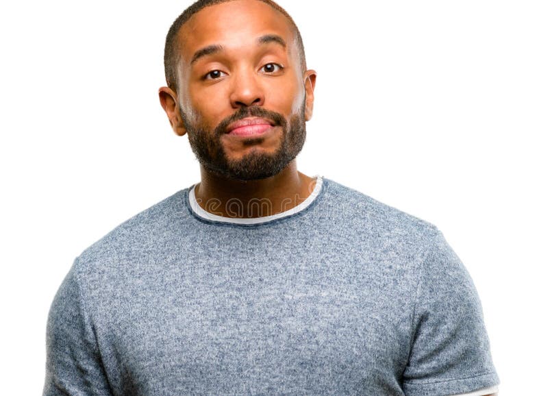Uomo afroamericano attraente fotografia stock