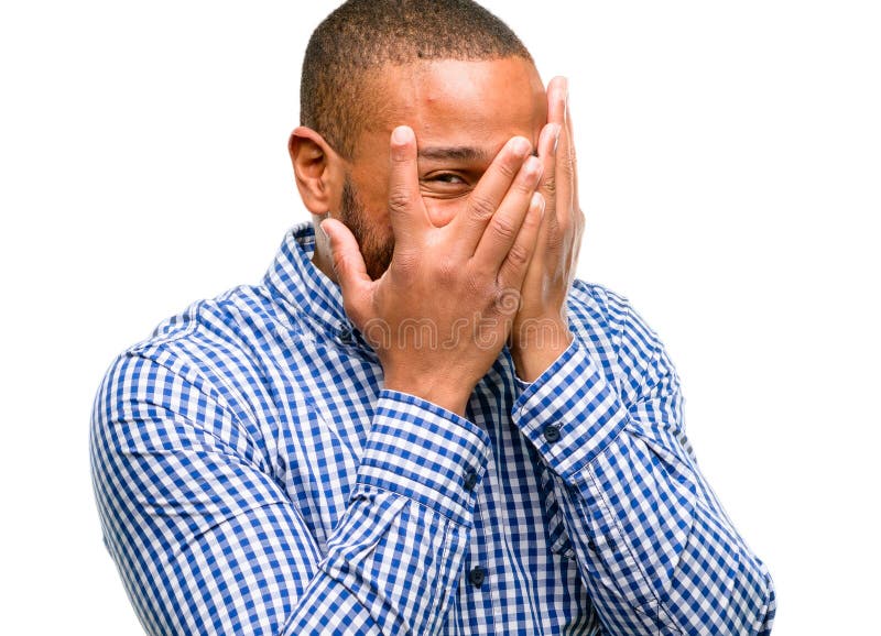 Uomo afroamericano attraente fotografia stock