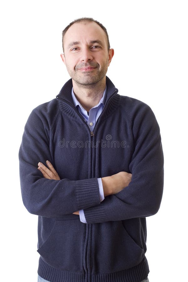 Uomo casuale felice fotografie stock libere da diritti Uomo casuale felice fotografie stock libere da diritti