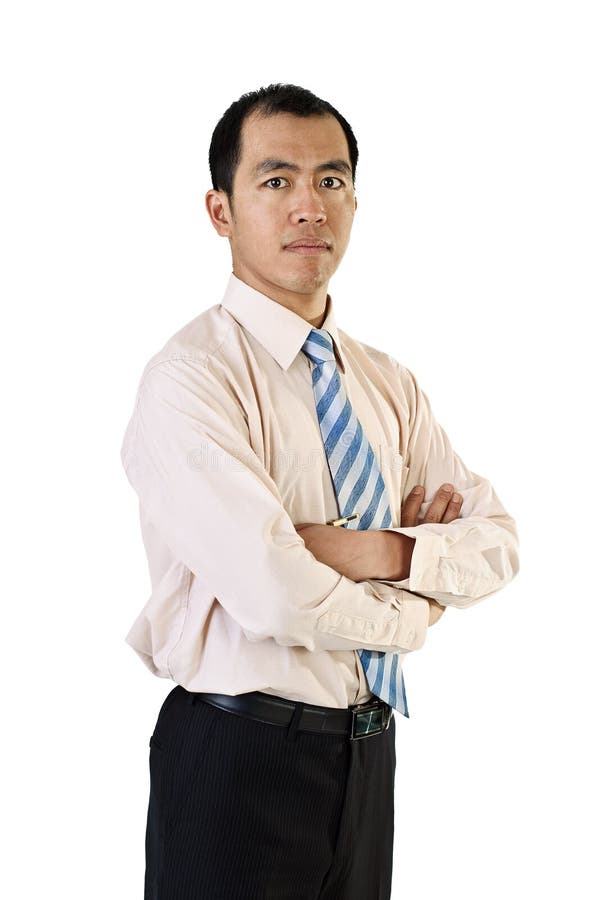Uomo d'affari asiatico sicuro fotografie stock libere da diritti Uomo d'affari asiatico sicuro fotografie stock libere da diritti