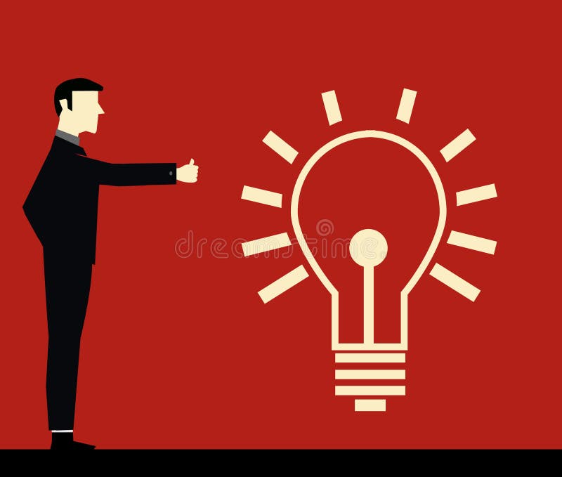 Idea di Uomo d'Affari illustrazione vettoriale