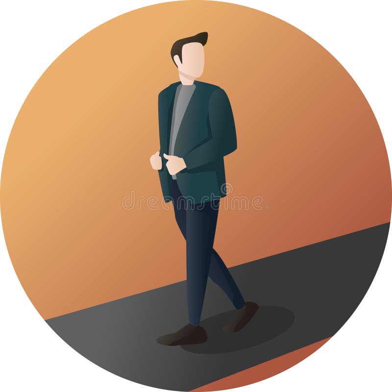 Uomo d'affari Pose Character illustrazione di stock Uomo d'affari Pose Character illustrazione di stock