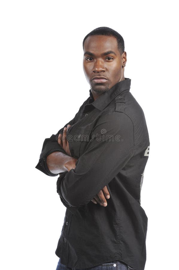Uomo dell'afroamericano fotografie stock