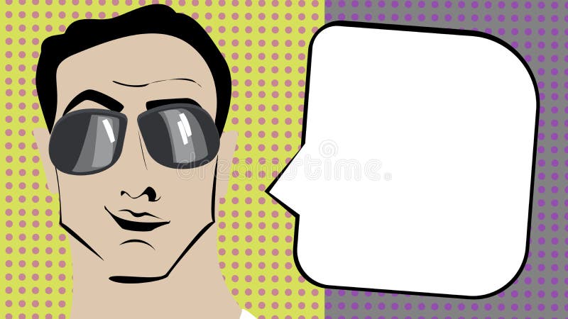 Uomo di Pop art royalty illustrazione gratis