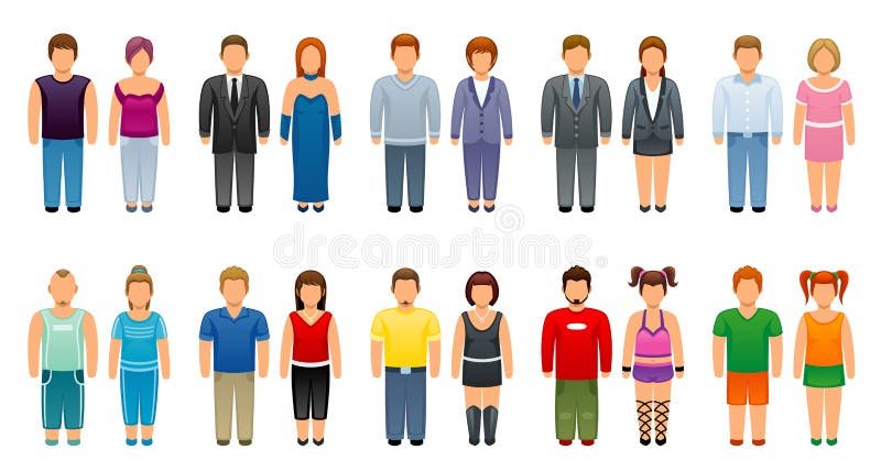 Uomo e donna royalty illustrazione gratis