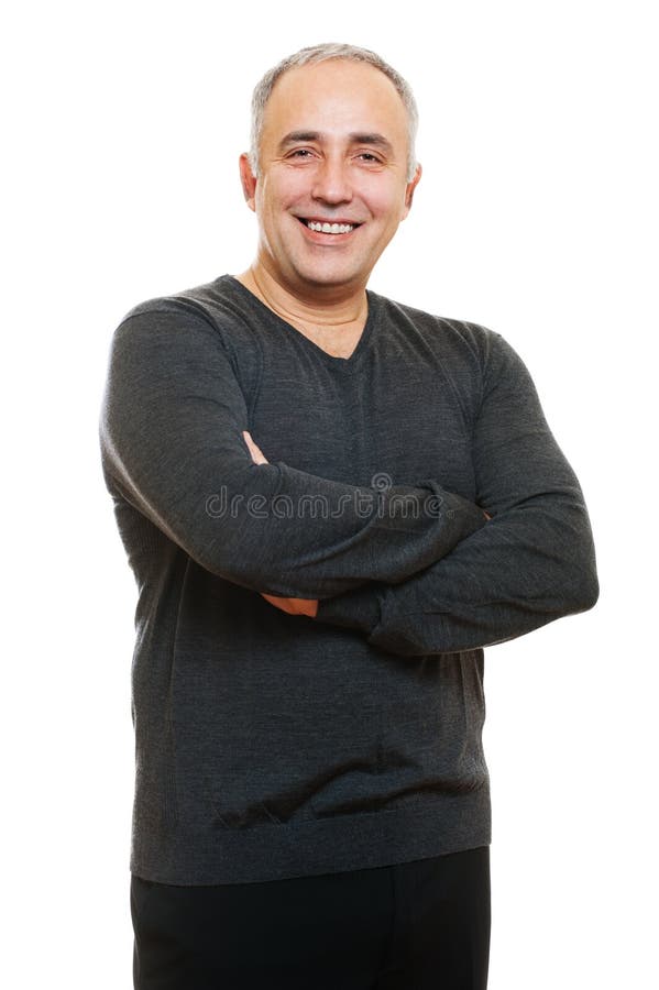 Uomo maggiore di smiley fotografia stock libera da diritti Uomo maggiore di smiley fotografia stock libera da diritti