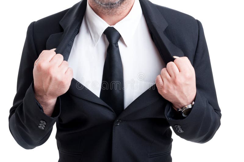 Uomo potente e forte di affari fotografia stock Uomo potente e forte di affari fotografia stock