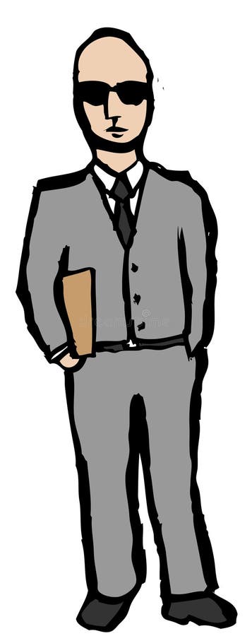 Uomo sicuro di affari royalty illustrazione gratis Uomo sicuro di affari royalty illustrazione gratis