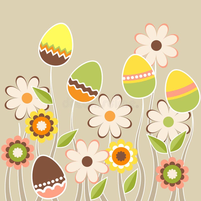 Uova di Pasqua crescenti royalty illustrazione gratis Uova di Pasqua crescenti royalty illustrazione gratis