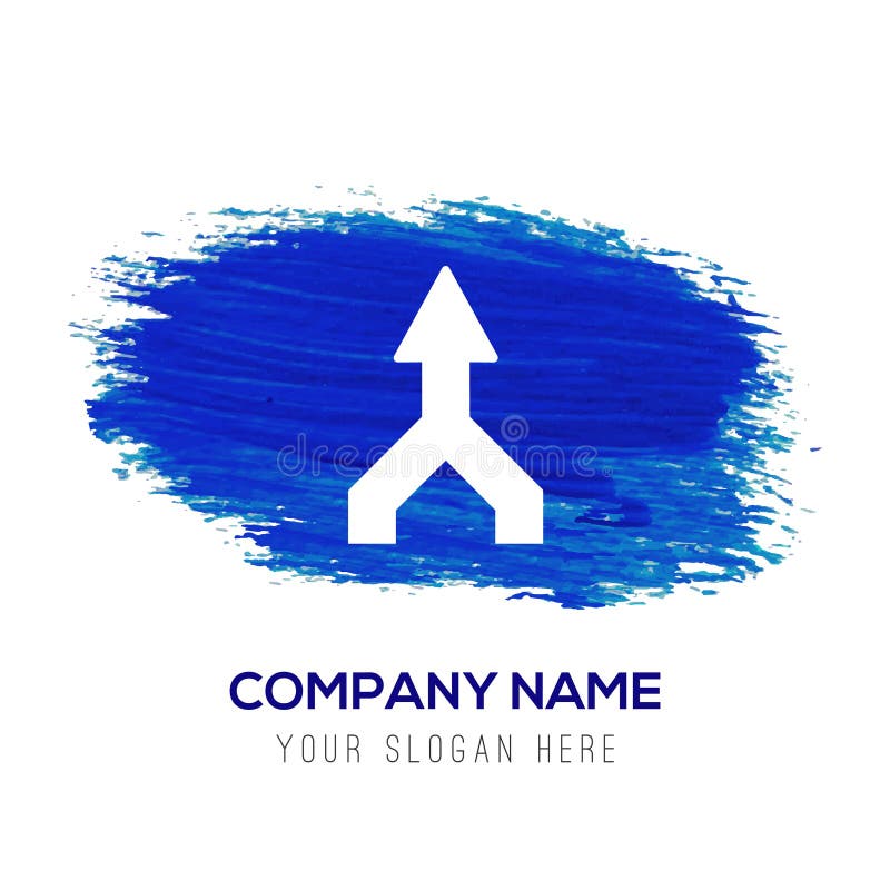 Up arrow icon - Blue watercolor background vector illustration Up arrow icon - Blue watercolor background vector illustration