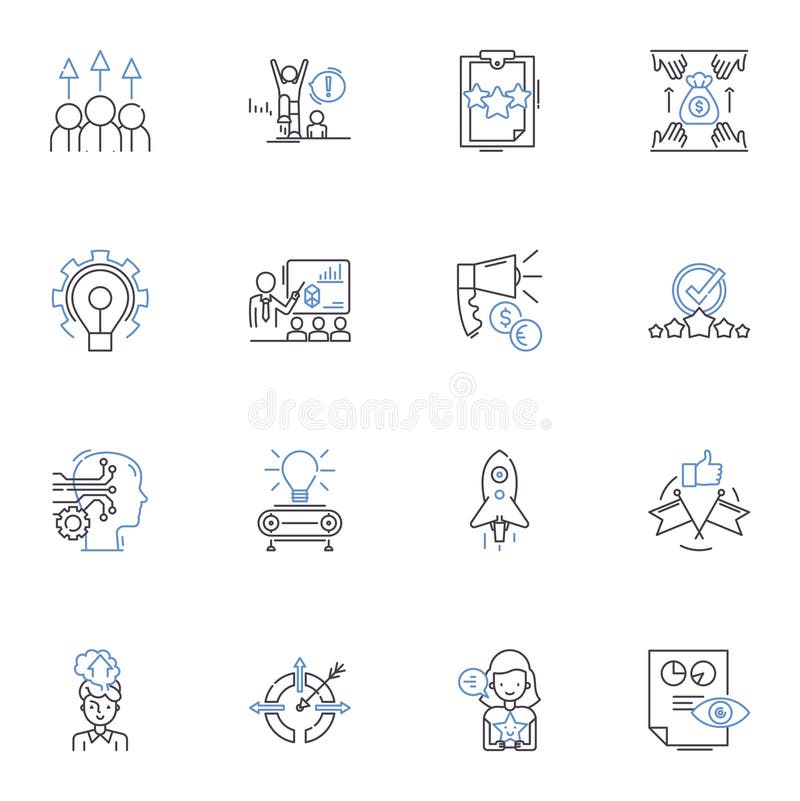 Venture Line Icons Collection. Innovation, Growth