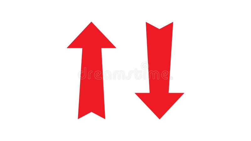 Up down arrows symbol stock illustration. Illustration of arrow - 339209392
