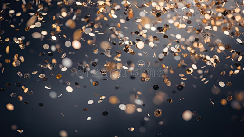 Up grey confetti transparent royalty free illustration