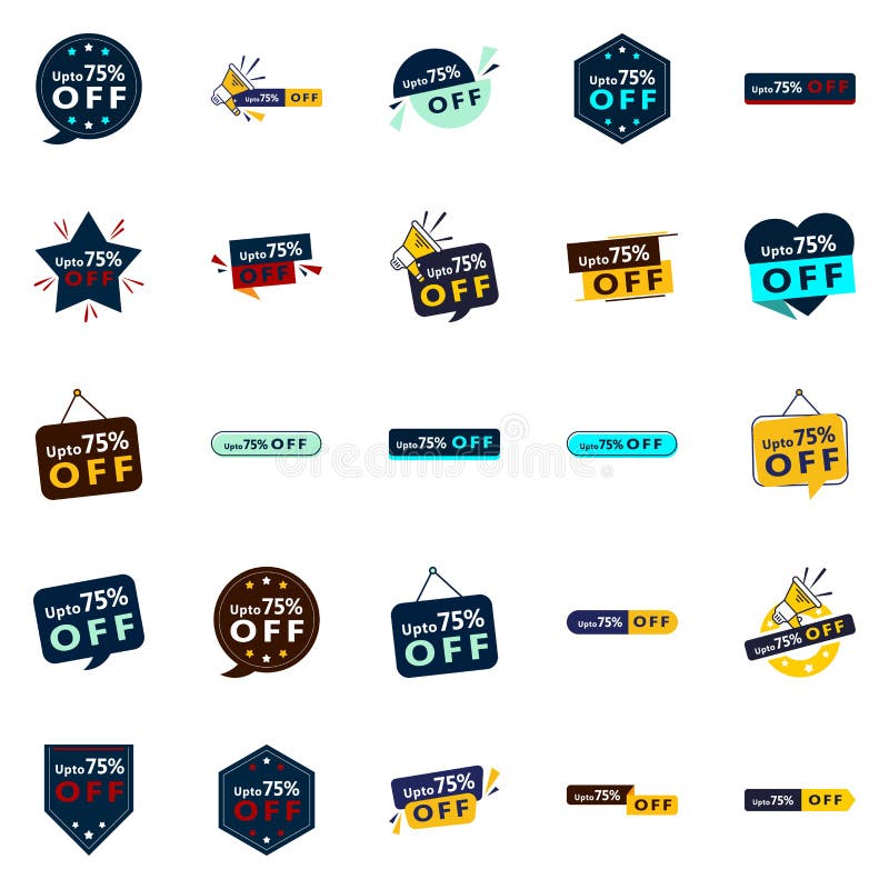 The Up To 70 Off Pack 25 Innovative Vector Designs for Your Next Sale