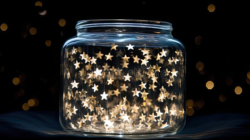 Up transparent sparkle stars vector illustration